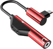 Headphone Adapter USB C - USB C to 3.5mm Headphone Charger Adapter, Portable USB C to The Headphone Jack | Lightweight Type C to Headphones Audio Adapter Compatible with Most USB C Devices