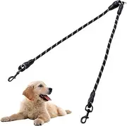 Double Leads/Dog Lead for 2 Dogs/No Tangle Reflective Climbing Rope/Adjustable Split Leashes