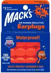 Mack'S Kids Pillowsoft Earplugs 6 Pair Pack - Orange Style Name:6 Pairs (1 Pack)