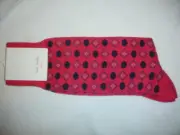 PAUL SMITH MULTI COLORED PINK MENS GEOMETRIC SOCKS NWT