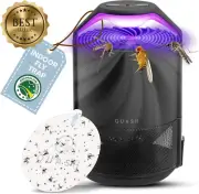 Indoor Fly Trap UV Light Bug Catcher Mosquito Gnat Moth Killer – Black, Safe