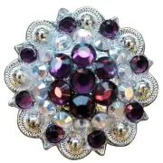 66HS 16 Hilason Western Berry Conchos Glass Rhinestones Bling 1.5" Cowgirl