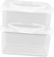 ULTECHNOVO 2Pcs Wipes Dispenser Holder Easy Open Wipe Case for Convenient Care Practical Bathroom Wipes Holder Lightweight Design for Home Use