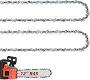 12 Inch Chainsaw Chain for Dewalt 3/8" LP Pitch, 043" Gauge, 45 Drive Links, Fits Milwaukee M18 FUEL, Dewalt 20V DCCS620, Kobalt 1224, WG350/ 380, LCS1240 Ryobi, Echo, R45-2 Chains
