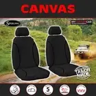 Mitsubishi Triton MQ MR Dual Cab 2015-2023 Canvas Black Custom FRONT Seat Covers