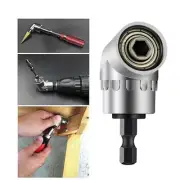 Right Angle Drill Attachment Hex Shank Driver Holder Adapter Angle Drill