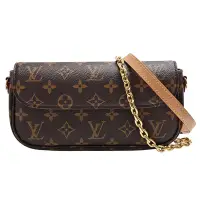 在飛比找Yahoo奇摩購物中心優惠-LV M81911經典Wallet on Chain Ivy