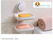 Bathroom kithchen Suction Double Soap Holders Home Caravan Motorhome