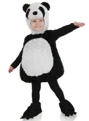 Plush Infant Kids Black and White Panda Costume