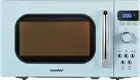 Compact Retro Microwave Oven, 0.7 Cu Ft, 700W, 9 Preset Menus, Green