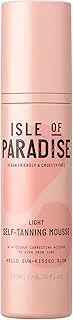 Isle of Paradise Self Tan Mousse, Light (200 ml) Self Tanning Foam, Natural Ingredients & Vegan (packaging may vary)