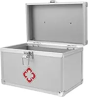 SAFIGLE Large Capacity Empty First Aid Box Durable Medicine Storage Organizer for Home Office and Outdoor Travel Lightweight and Portable Emergency Medical Case