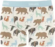 [Kic Kee Pants] KICKEE Men’s Underwear in Fun Prints, Silky Soft Printed Boxer Briefs for Men, Taco Tuesday, Sharks, Zoo Day