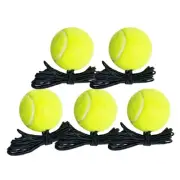 5Pcs Tennis Balls with Elastic String Practice & Tennis Trainer Tool
