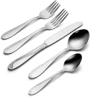 Cresta 65 piece pc Set Service for of 12 Oneida Stainless Flatware