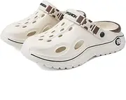 [Qiucdzi] Men’s Women’s Clogs Unisex Garden Shoes Mules with Arch Support Comfort Slip-on Outdoor Sandals Slippers for Work Beach Casual
