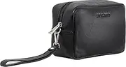 [STILORD] Larkin' Men's Hand Joint Bag Genuine Leather Small - Men's Organiser Handbag Pochette Travel Purse Men's Handbag with Hand Strap Leather Bag