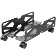 Adjustable Computer Tower Stand, Ventilated PC Tower Stand with 4 Caster Whee...