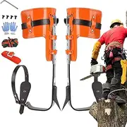Tree Climbing Spikes - Height Adjustable Spikes Kit Climbing Spurs | Adjustable Outdoor Mountain Climbing Belt, Strength Workers Safety Accessories, Climber Working Tool for Jungle Survival, Logging