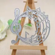 Musical Notes Clef Circle Frame Metal Cutting Dies Scrapbooking Card Making