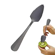 Grapefruit Spoons Serrated Stainless | Long Handle Stainless Steel Serrated Spoon | Silverware Kitchen Tool, Fashionable Utensil, Kitchen Gadget for Kiwi, Dessert, Citrus Fruit