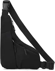 [xioaue] Nylon Waterproof Messenger Bag, Anti-Theft Hidden Bag, Personal Purse Shoulder Bag for Men and Women. Black