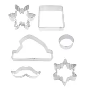 6pcs Christmas Cookie Cutter Biscuit Mold DIY Baking Pastry Santa