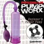 【魔法情趣】美國進口PIPEDREAM．PUMP WORX系列-真空助勃器-BEGINNERS POWER PUMP(紫