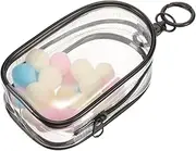 LOPUNER 1 Set Portable Clear Doll Storage Bag Transparent Hanging Organizer with Hook for Easy Display Material for Doll Clothes Unique Coin Purse for Travel and Everyday Use