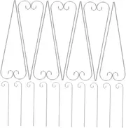 Yardwe Sturdy Metal Plant Bracket Outdoor 20 Pack Garden Plant Stake Hooks for Flower Cards and Decorations