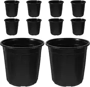 SUPVOX 10pcs Black Plastic Nursery Pots for Plant Cultivation for Outdoor Use Efficient Drainage for Healthy Growth for Succulent and Nursery Plants