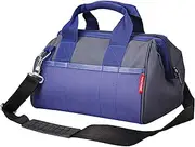 [HAUTMEC] Sturdy Waterproof Tool Bag 12 Inch, Multi-pocket Folding Tote Bag, Strengthened Base HT0074-TB