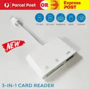 3 USB Card Reader Micro SD Camera Link Adapter for iPad /Mini iphone New