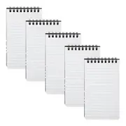 5pc Spirax P541 PP Notebook/Notepad 7mm Ruled 96-Pages Writing Stationery Black