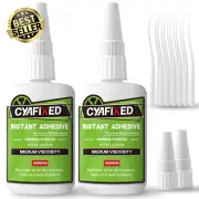 Super Glue Liquid, Instant Clear Cyanoacrylate Medium Viscosity Adhesive, 4oz