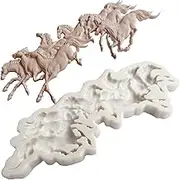 DIY Eight Running Pony Horse Shape Silicone Cake Molds Fondant Sugar Cake Moulds Kitchen Baking Tool