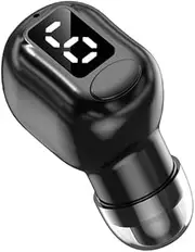 Single Bluetooth Ear, Wireless Bluetooth Earpiece for Cell Phone with LED Display Microphone, IPS5 Level Sweat and Waterproof, HD Talktime Bluetooth Earphones Bluetooth Headphones (Black)