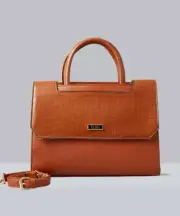 BCBG CAMELIA SATCHEL - Color: Cognac