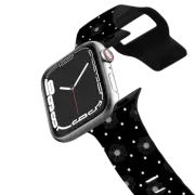 Apple Watch Series 4-6, SE (40mm) Impact Band Black Daisies Spot