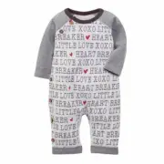 Mud Pie Valentine's Day Heart Breaker Bodysuit Sleeper 0-3 Months