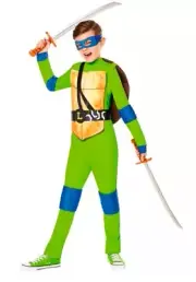 NWT TMNT Teenage Mutant Ninja Turtles Kids Leonardo LEO Costume XS 3/4