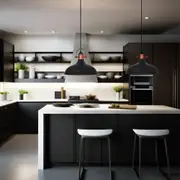 Narvik Dome Pendant Light in White, Black or Grey