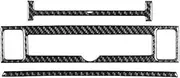 ATATNK Compatible for Honda Ridgeline 17-20 Pilot 16-22 Passport 19-23 Carbon Fiber Gear Shift Air Outlet Window Lift Set Car Accessories Sticker(Light green1)