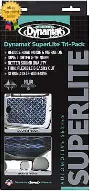 Superlite Sound Deadening Car Insulation Tri Pack Lightweight Noise Dampening