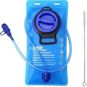 KFETFE Hydration Bladder, 1.5 L, 2 L, Hydration Bladder, Water Bladder, Water Container, Hydration Bag with Hose for Cycling, Hiking, Camping, Running