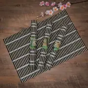 18"x12" Bamboo Table Placemats Non-Slip Table Decor Mats for Dining Set of 4