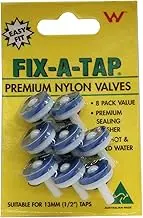 Fix-A-Tap Nylon/Duro Tap Valves, 13 mm (Pack of 8)
