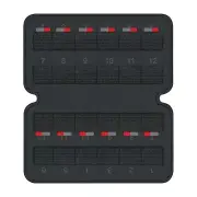 24-Slot Game Cartridge TF Card Holder Carrying Case Storage Bag For Steam Deck