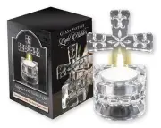 Glass Cross Tea Light Holder and Water Font