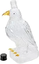 Happyyami Elegant Pigeon-Shaped Whiskey Bottle Unique Decorative Glass Liquor Container Empty Beverage Holder for Home Bar and Gifting